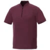Elevate Men's Maroon Heather Kinport Short Sleeve Stand Collar Polo 2 Elevate Men's Maroon Heather Kinport Short Sleeve Stand Collar Polo -Elevate TM16706 384 F