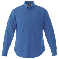 Elevate Men's Blue Wilshire Long Sleeve Shirt Tall