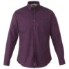 Elevate Men's Dark Plum Wilshire Long Sleeve Shirt Tall -Elevate TM17744T Dark Plum F