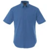 Elevate Men's Blue Stirling Short Sleeve Shirt Tall -Elevate TM17745T Blue F