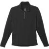 Elevate Men's Black Caltech Knit Quarter Zip 2 Elevate Men's Black Caltech Knit Quarter Zip -Elevate TM17807 Black F