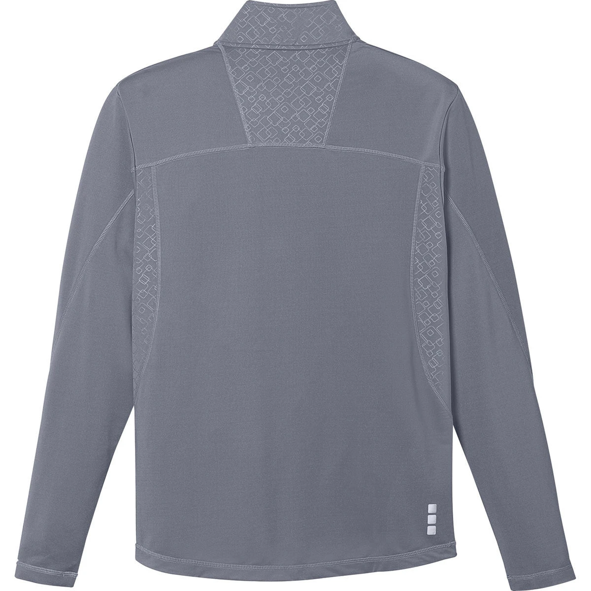 Elevate Men's Steel Grey Caltech Knit Quarter Zip 4 Elevate Men's Steel Grey Caltech Knit Quarter Zip - Image 2