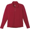 Elevate Men's Vintage Red Caltech Knit Quarter Zip