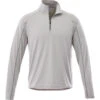 Elevate Men's Silver Heather Taza Knit Quarter Zip 2 Elevate Men's Silver Heather Taza Knit Quarter Zip -Elevate TM17810 Silver Heather F