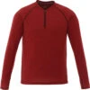 Elevate Men's Vintage Red Heather Quadra Long Sleeve Shirt