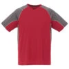 Elevate Men's Team Red/Steel Grey Taku Short Sleeve Tech Tee