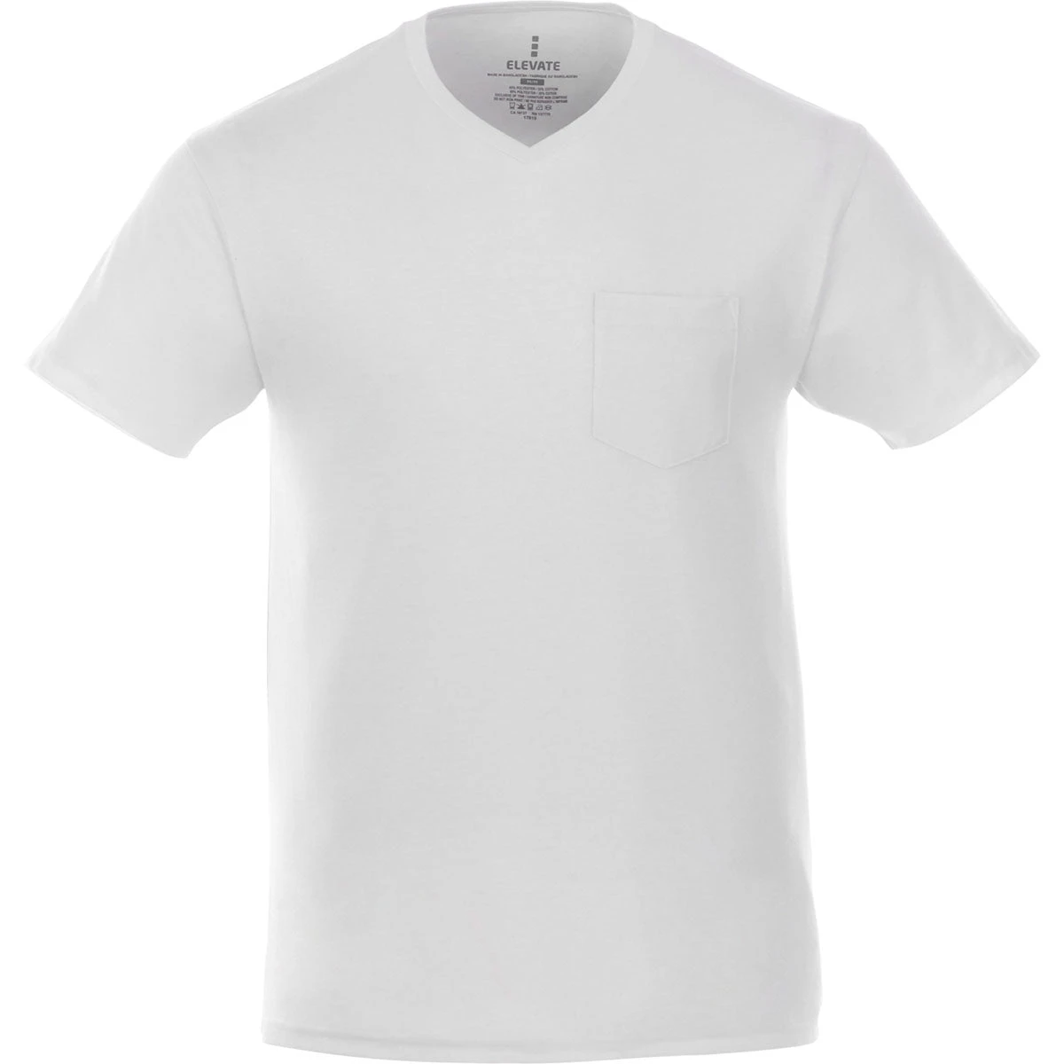 Elevate Men's White Monroe Short Sleeve Pocket Tee 3 Elevate Men's White Monroe Short Sleeve Pocket Tee