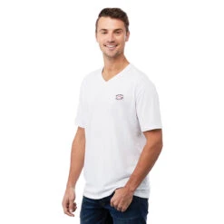 Elevate Men's White Canyon Short Sleeve Tee 11 Elevate Men's White Canyon Short Sleeve Tee -Elevate TM17816 125 HTS