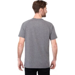 Elevate Men's Heather Charcoal Somoto Eco Short Sleeve Henley -Elevate TM17880 Charcoal Heather HTB