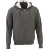 Elevate Men's Heather Dark Charcoal Cypress Fleece Zip Hoody -Elevate TM18135 Heather Dark Charcoal F