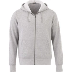 Elevate Men's Heather Grey Cypress Fleece Zip Hoody