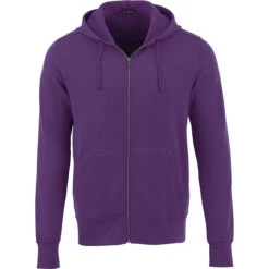 Elevate Men's Purple Cypress Fleece Zip Hoody