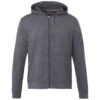Elevate Men's Heather Dark Charcoal Lavar Eco Knit Full Zip Hoody
