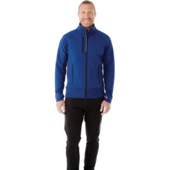 Elevate Men's Metro Blue Panorama Hybrid Knit Jacket 9 Elevate Men's Metro Blue Panorama Hybrid Knit Jacket -Elevate TM18153 550 HTF