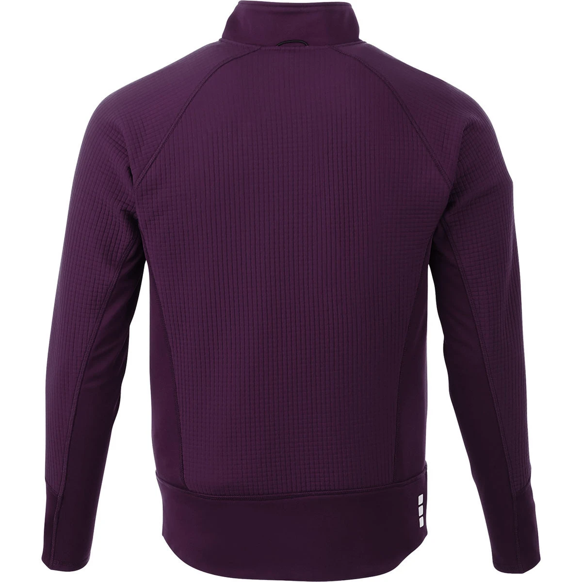 Elevate Men's Dark Plum Panorama Hybrid Knit Jacket 4 Elevate Men's Dark Plum Panorama Hybrid Knit Jacket - Image 2