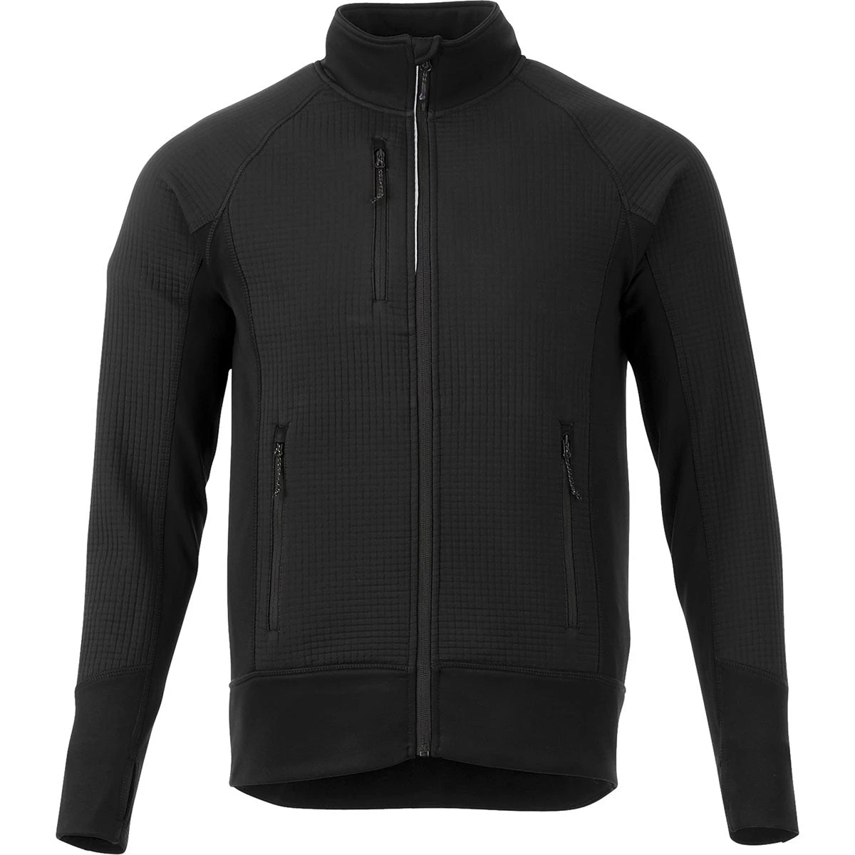 Elevate Men's Black Panorama Hybrid Knit Jacket 3 Elevate Men's Black Panorama Hybrid Knit Jacket