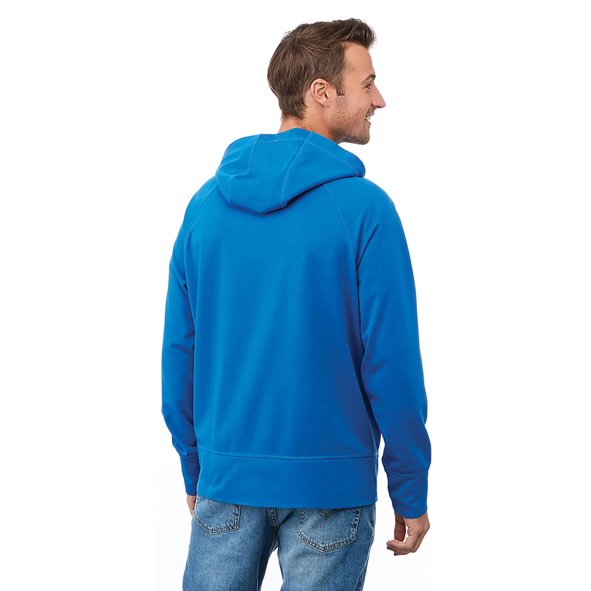 Elevate Men's Olympic Blue Coville Knit Hoody 6 Elevate Men's Olympic Blue Coville Knit Hoody - Image 4