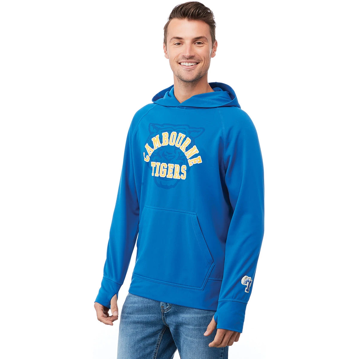 Elevate Men's Olympic Blue Coville Knit Hoody 7 Elevate Men's Olympic Blue Coville Knit Hoody - Image 5