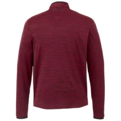 Elevate Men's Team Red Heather Mather Knit Half Zip -Elevate TM18307 358 B