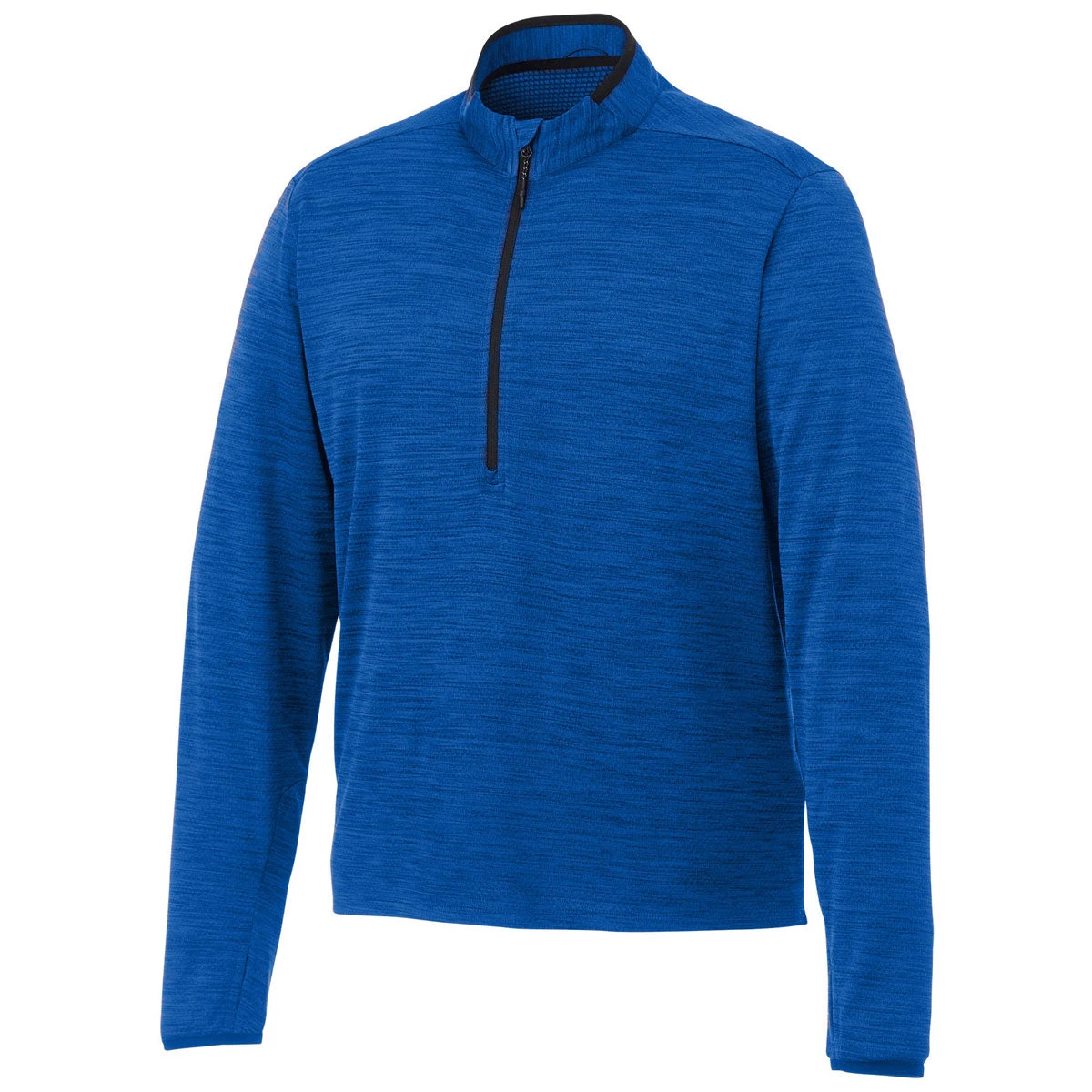 Elevate Men's New Royal Heather Mather Knit Half Zip 3 Elevate Men's New Royal Heather Mather Knit Half Zip