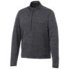 Elevate Men's Heather Dark Charcoal Mather Knit Half Zip -Elevate TM18307 988 F