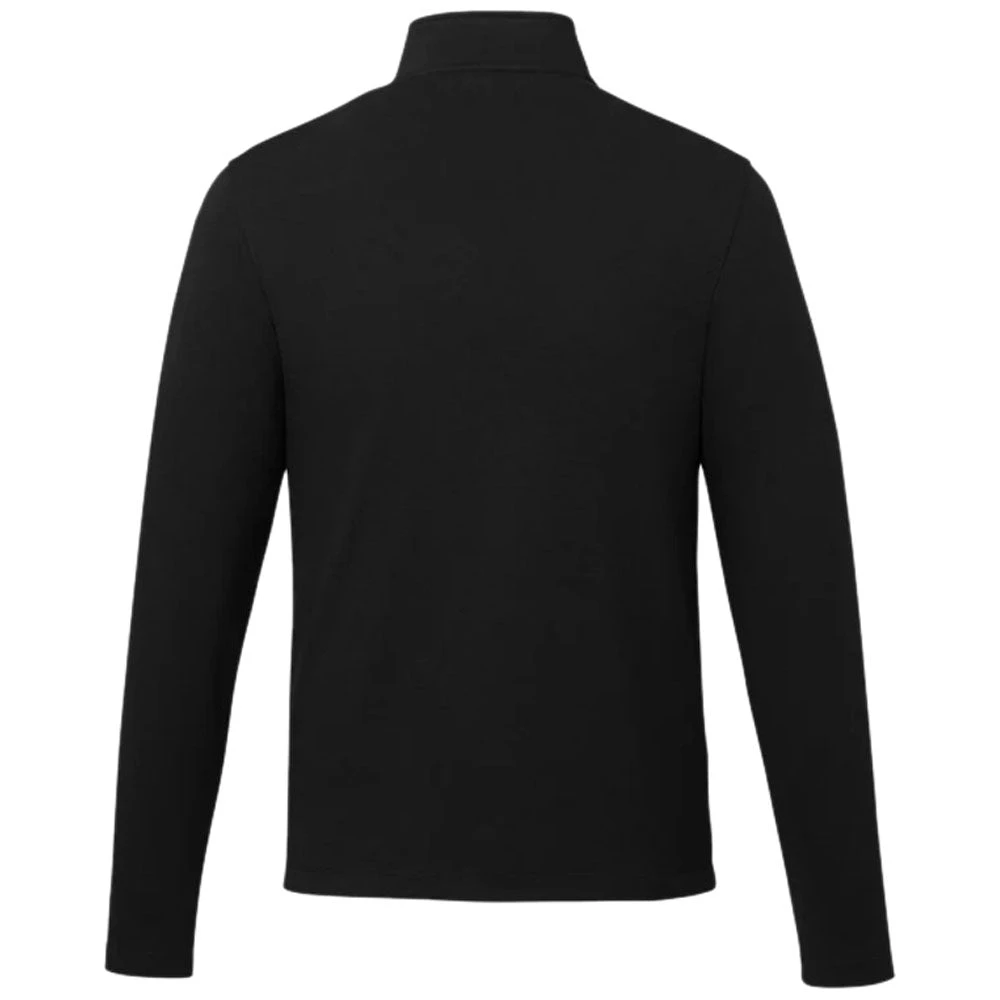 Elevate Men's Black Rigi Eco Knit Quarter Zip 4 Elevate Men's Black Rigi Eco Knit Quarter Zip - Image 2