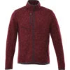 Elevate Men's Maroon Heather Tremblant Knit Jacket -Elevate TM18610 Maroon Heather F