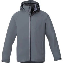Elevate 14 Elevate Men's Quarry/Heather Dark Charcoal Arlington 3-in-1 Jacket
