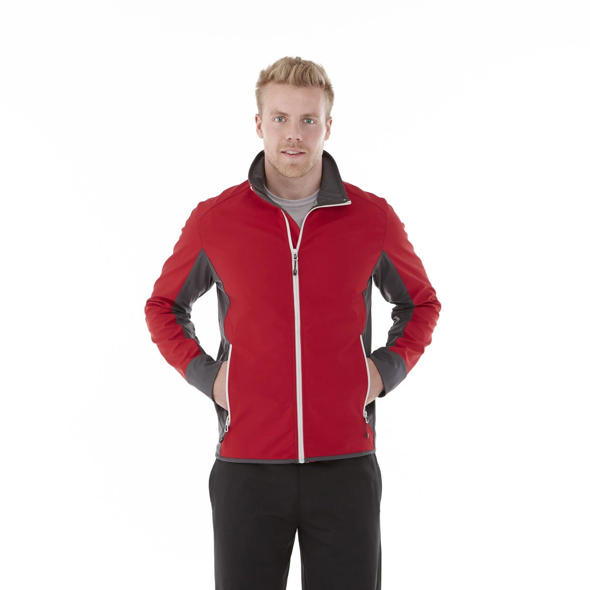 Elevate Men's Team Red Sopris Softshell Jacket 5 Elevate Men's Team Red Sopris Softshell Jacket - Image 3
