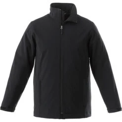 Elevate Men's Black Lawson Insulated Softshell Jacket