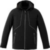 Elevate Men's Black Mantis Insulated Softshell Jacket 2 Elevate Men's Black Mantis Insulated Softshell Jacket -Elevate TM19543 Black F