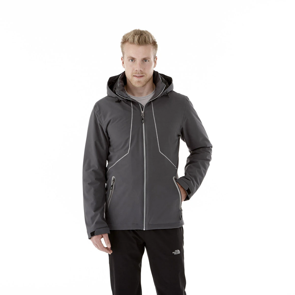 Elevate Men's Grey Storm Mantis Insulated Softshell Jacket 5 Elevate Men's Grey Storm Mantis Insulated Softshell Jacket - Image 3