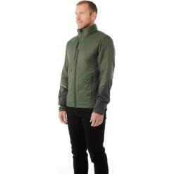Elevate Men's Loden/Heather Dark Charcoal Fernie Hybrid Insulated Jacket -Elevate TM19555 684 HTS