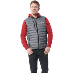 Elevate Men's Steel Grey Whistler Light Down Vest 7 Elevate Men's Steel Grey Whistler Light Down Vest -Elevate TM19898 Steel Grey HTF