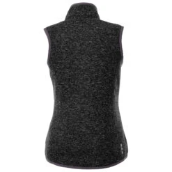 Elevate Women's Black Smoke Heather Fontaine Knit Vest -Elevate TM92502 Black Smoke Heather B