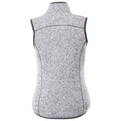 Elevate Women's Light Heather Grey Fontaine Knit Vest -Elevate TM92502 Light Heather Grey B