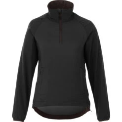 Elevate Women's Black Smoke Odaray Half Zip Jacket