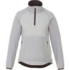 Elevate Women's Light Grey Odaray Half Zip Jacket