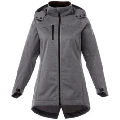 Elevate Women's Black Smoke Bergamo Softshell Jacket