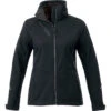 Elevate Women's Black Peyto Softshell Jacket 1 Elevate Women's Black Peyto Softshell Jacket -Elevate TM92907 Black F