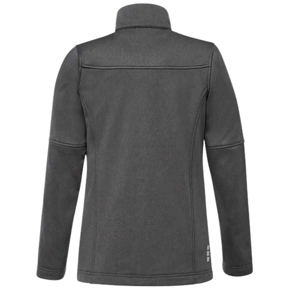 Elevate Women's Heather Dark Charcoal Joris Eco Softshell Jacket 4 Elevate Women's Heather Dark Charcoal Joris Eco Softshell Jacket - Image 2