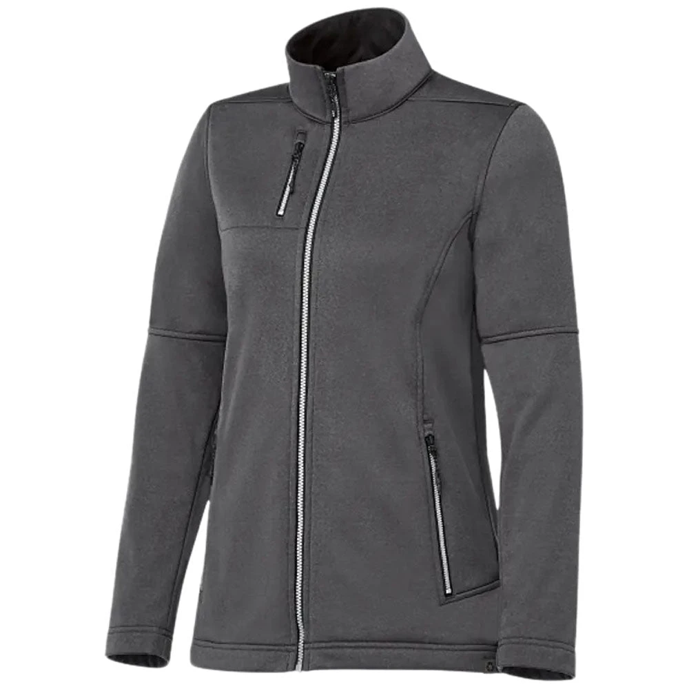 Elevate Women's Heather Dark Charcoal Joris Eco Softshell Jacket 5 Elevate Women's Heather Dark Charcoal Joris Eco Softshell Jacket - Image 3