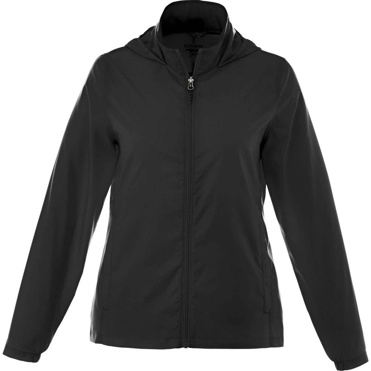 Elevate Women's Black Darien Packable Jacket 3 Elevate Women's Black Darien Packable Jacket