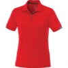 Elevate Women's Red Kiso Short Sleeve Polo 2 Elevate Women's Red Kiso Short Sleeve Polo -Elevate TM96209 Red F