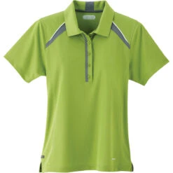 Elevate Women's Dark Citron Green Quinn Short Sleeve Polo