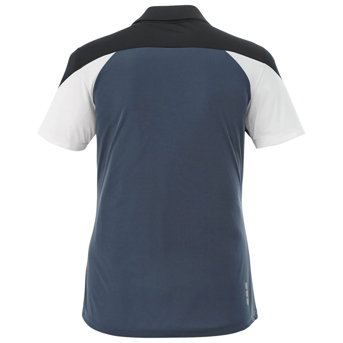 Elevate Women's Indigo/Navy/White Vesta Short Sleeve Polo 4 Elevate Women's Indigo/Navy/White Vesta Short Sleeve Polo - Image 2