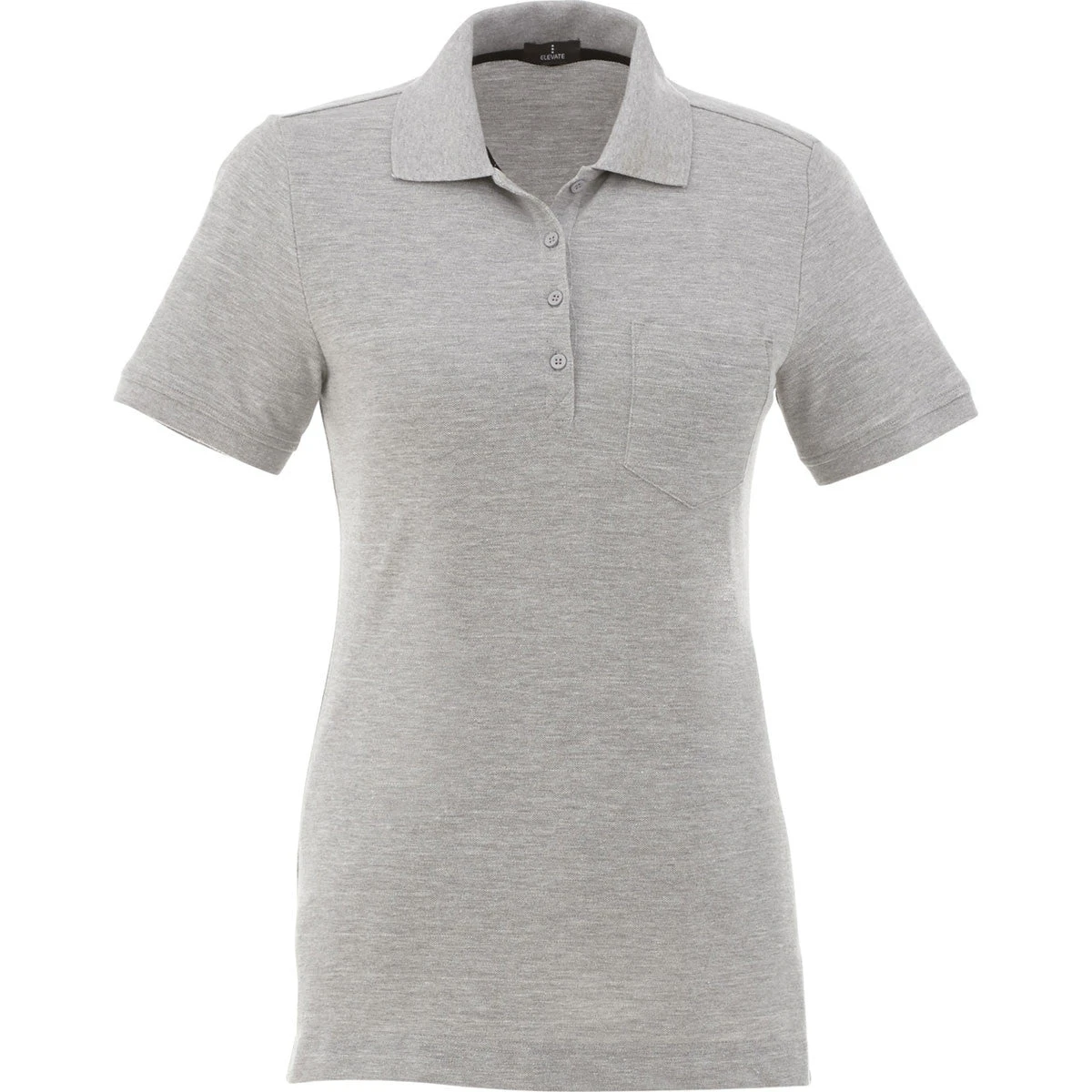 Elevate Women's Heather Grey Banfield Short Sleeve Polo 3 Elevate Women's Heather Grey Banfield Short Sleeve Polo