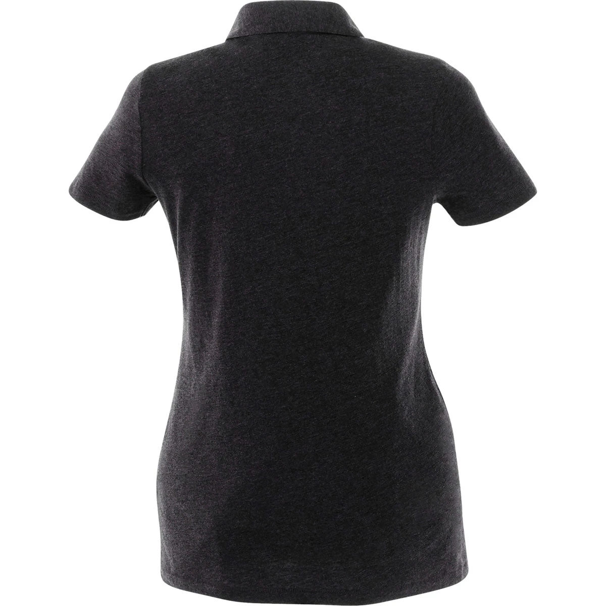 Elevate Women's Heather Dark Charcoal Acadia Short Sleeve Polo 4 Elevate Women's Heather Dark Charcoal Acadia Short Sleeve Polo - Image 2