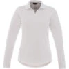Elevate Women's White Mori Long Sleeve Polo