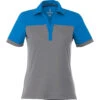 Elevate Women's Olympic Blue/Steel Grey Mack Short Sleeve Polo